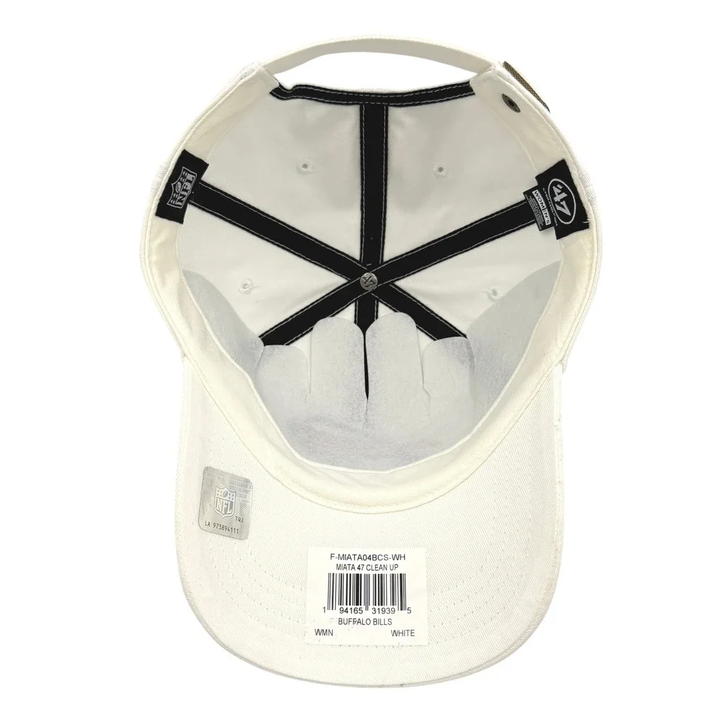 Buffalo Bills '47 Brand Cleanup Adjustable Strapback Hat Women White **NEW**